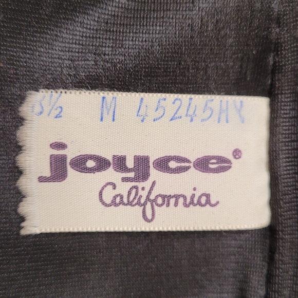 Joyce California Vintage Black Suede Knee High Boots Size 8.5 Tall Heel - Picture 11 of 11